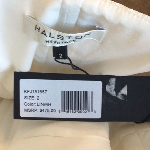 HALSTON HERITAGE Strapless Jacquard Dress - Picture 9 of 9